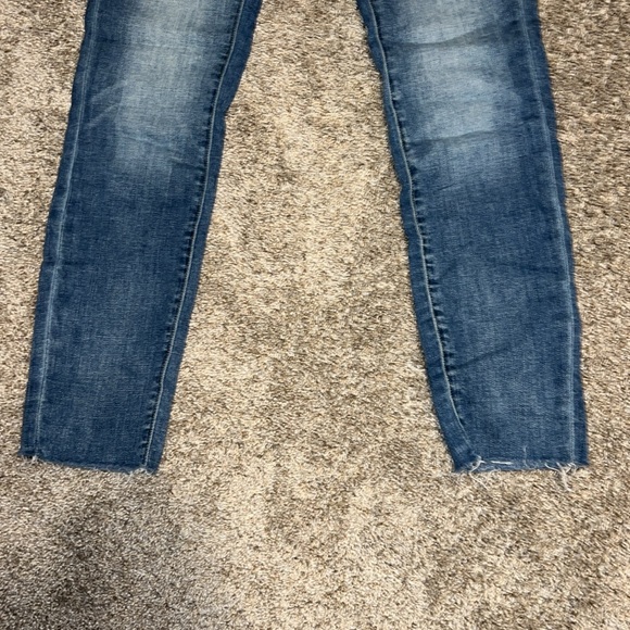 Pilcro and the Letterpress Stet Low Rise Raw Hem skinny Jeans size 25 - Picture 9 of 10